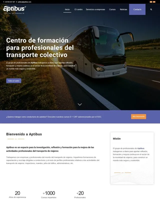 Web de aptibus (Formació)
