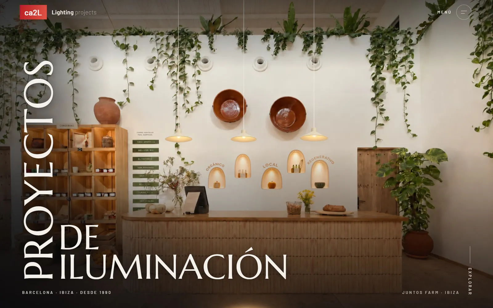 Portada del web de ca2L (Il·luminació)