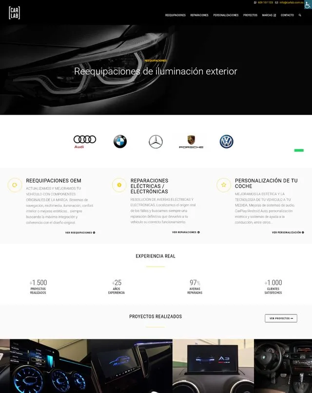 Web de carlab (Automoció)