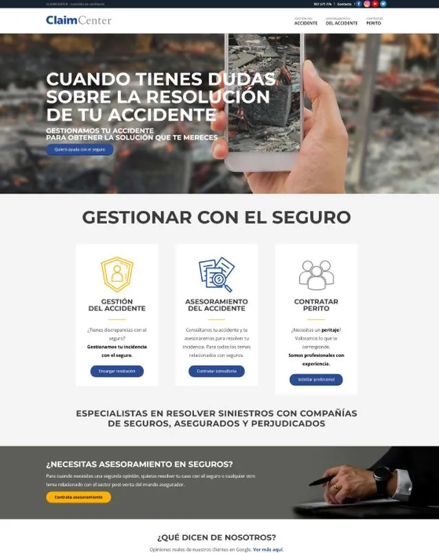 Web de Claimcenter (Assessoria)
