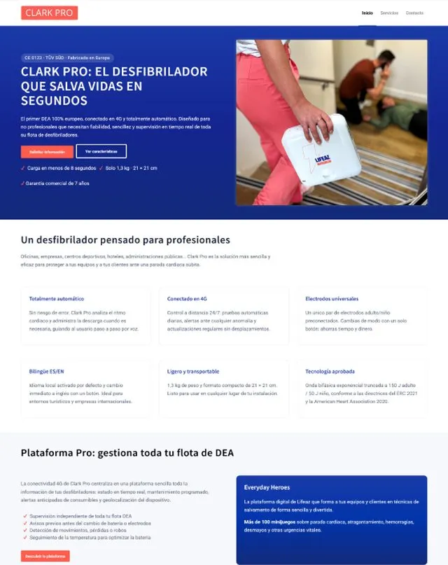 Web de Clarkpro (DEA)