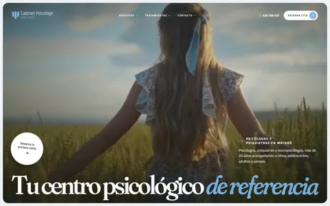 Portada del web de Gabinet Psicològic Mataró