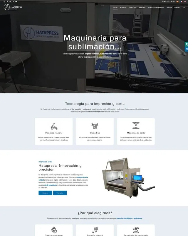 Web de Hatapress (Sublimació)