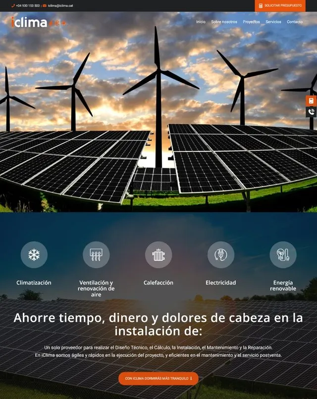 Web de iclima (Climatització)