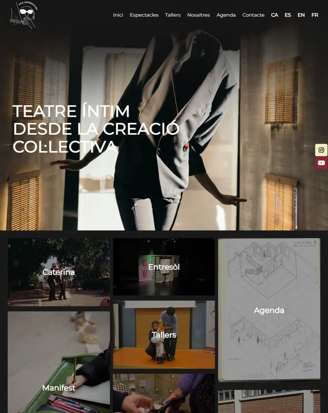 Web de La Dona Calba (Teatre visual i de titelles)