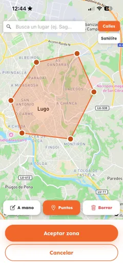 Snurkel: dibuixar una zona al mapa
