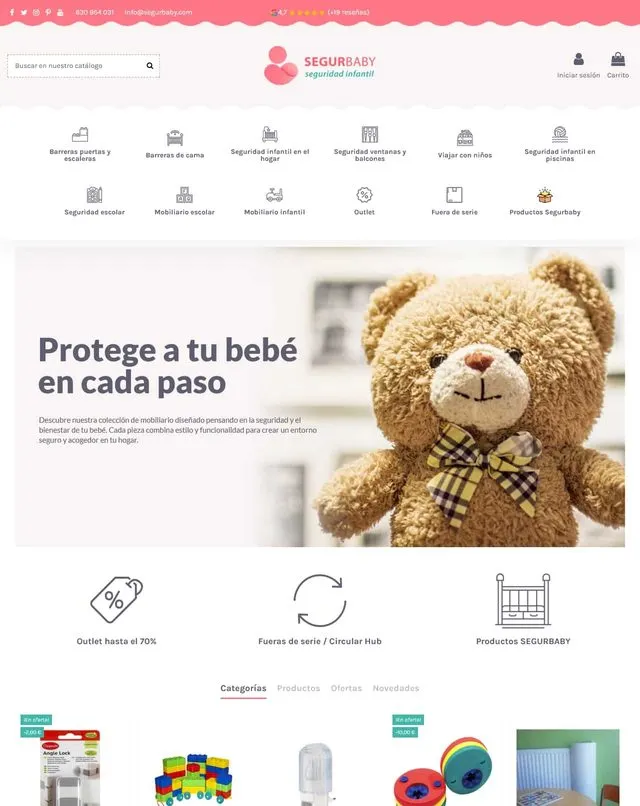 Web de segurbaby (Seguretat infantil)