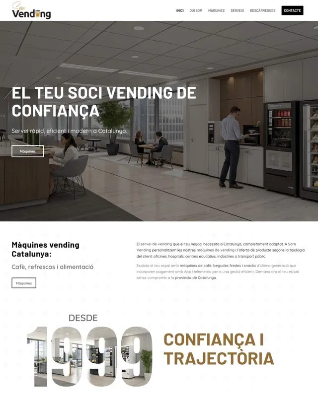 Web de Som vending (Vending)