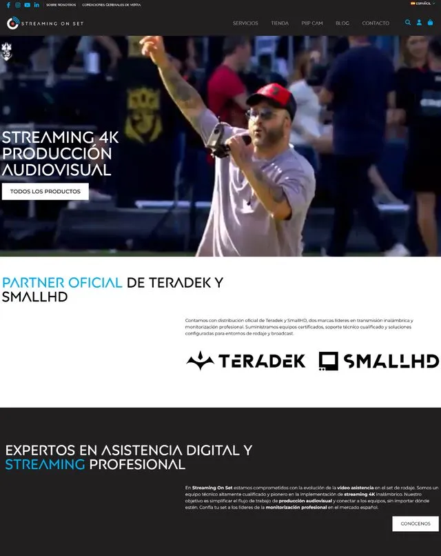 Web de StreamingOnSet (Streaming de vídeo)