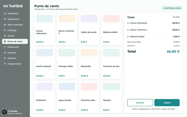 Kumbai: el punt de venda