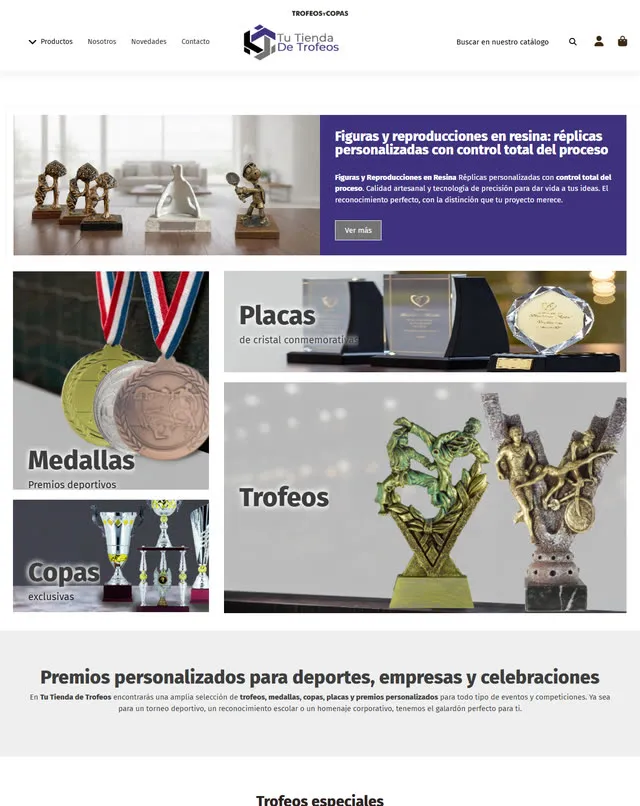 Web de Trofeos y Copas (Trofeus personalitzats)