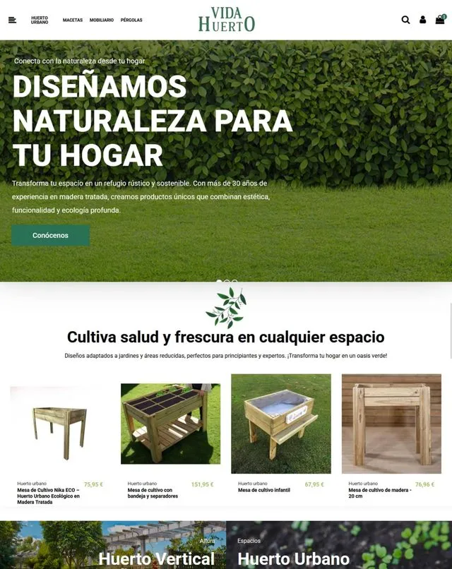 Web de Vida Huerto (Jardins)