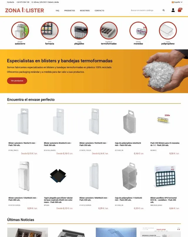 Web de Zona Blister (Blíster)